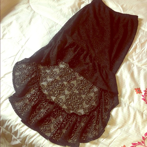 Lily White Dresses & Skirts - Lace maxi skirt